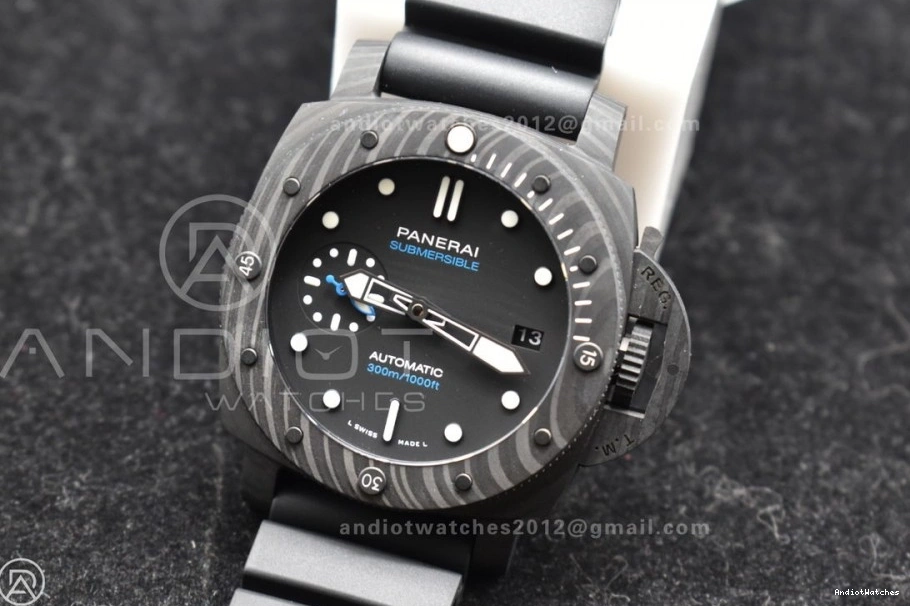 Clone FashionForward Dial Carbotech on Edition Strap VSF Best P.900 42mm PAM2231 Rubber 989 Black 0204